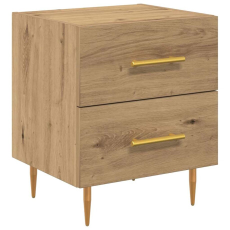 vidaXL Nachtkastje Artisan Eiken 40 x 35 x 47,5 cm Bewerkt hout afbeelding2 - 1
