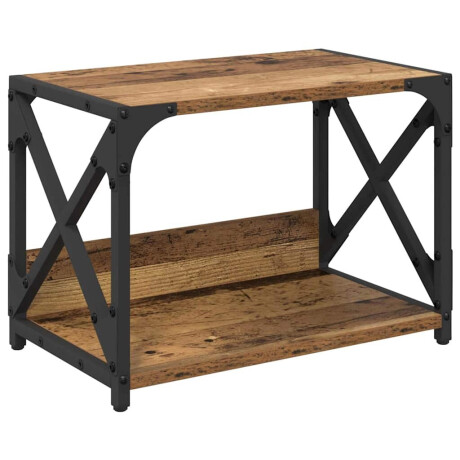 vidaXL Printerstand Oud Hout 44 x 26 x 31,5 cm Bewerkt hout afbeelding2 - 1