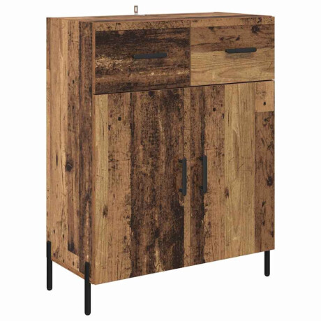 vidaXL Dressoir met lade Oud Hout 69,5 x 34 x 90 cm Bewerkt hout afbeelding2 - 1
