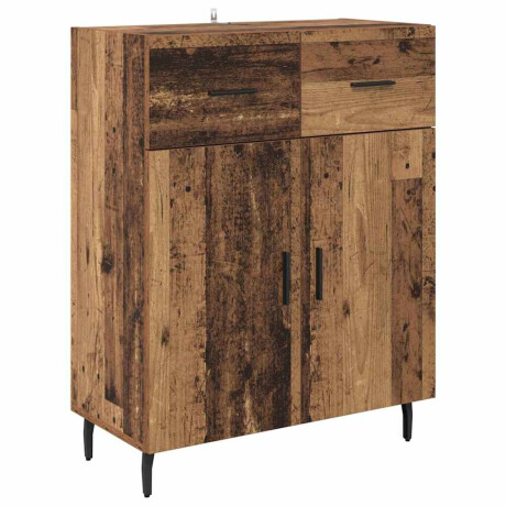 vidaXL Dressoir met lade Oud Hout 69,5 x 34 x 90 cm Bewerkt hout afbeelding2 - 1