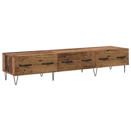 vidaXL TV-kast met lade Oud hout 150 x 36 x 30 cm Bewerkt hout afbeelding2 - 1