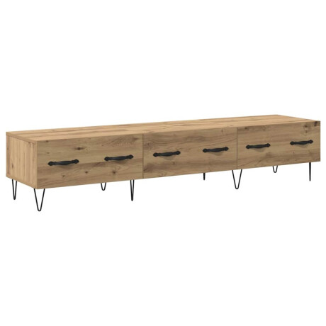 vidaXL TV-kast artisanaal eikenkleurig 150 x 36 x 30 cm Bewerkt hout afbeelding2 - 1