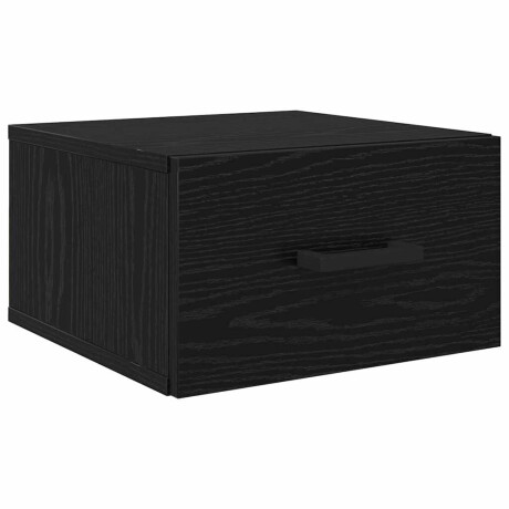 vidaXL Nachtkastje met lade Zwart eiken 35 x 35 x 20 cm Bewerkt hout afbeelding2 - 1