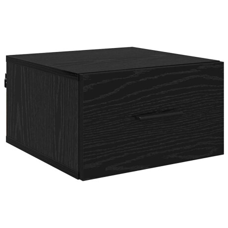 vidaXL Nachtkastje met lade Zwart eiken 35 x 35 x 20 cm Bewerkt hout afbeelding2 - 1