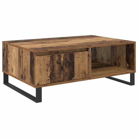 vidaXL Salontafel Oud Hout 90 x 60 x 35 cm Bewerkt hout afbeelding2 - 1