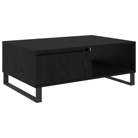 vidaXL Salontafel Zwart Eiken 90 x 60 x 35 cm Bewerkt hout afbeelding2 - 1