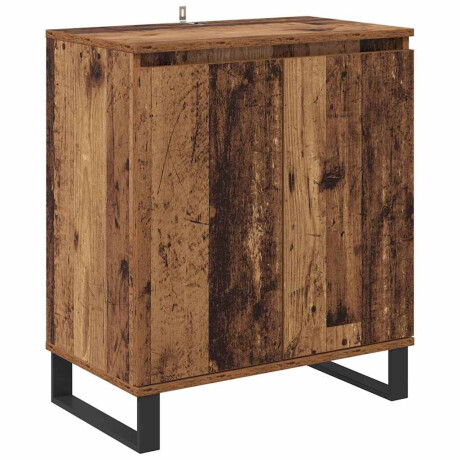 vidaXL Dressoir Oud Hout 60 x 35 x 70 cm Bewerkt hout afbeelding2 - 1