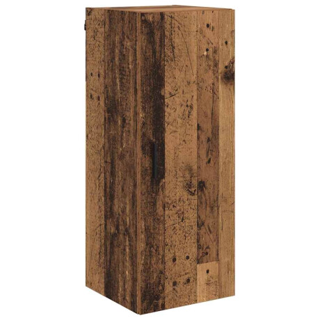 vidaXL Wandkast Oud Hout 34,5 x 34 x 90 cm Bewerkt hout afbeelding2 - 1