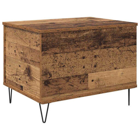 vidaXL Salontafel Oud Hout 60 x 44,5 x 45 cm Bewerkt hout afbeelding2 - 1