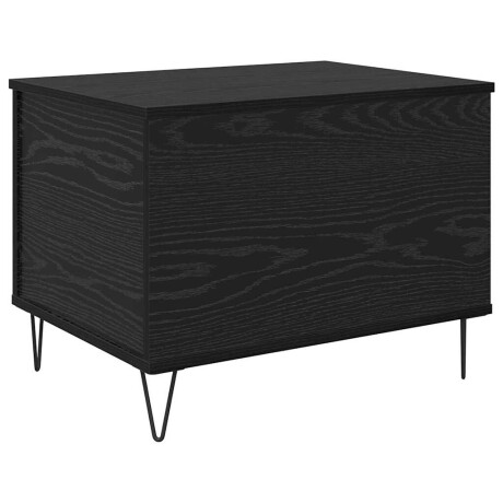 vidaXL Salontafel Zwart Eiken 60 x 44,5 x 45 cm Bewerkt hout afbeelding2 - 1