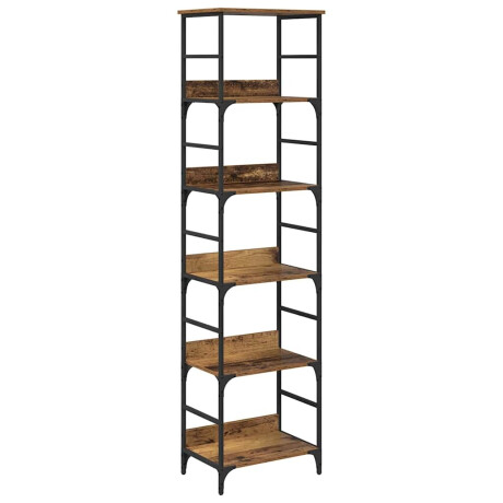 vidaXL Boekenkast Oud Hout 50 x 33 x 188,5 cm Bewerkt hout afbeelding2 - 1