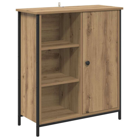 vidaXL Dressoir Artisan Eiken 70 x 30 x 80 cm Bewerkt hout afbeelding2 - 1