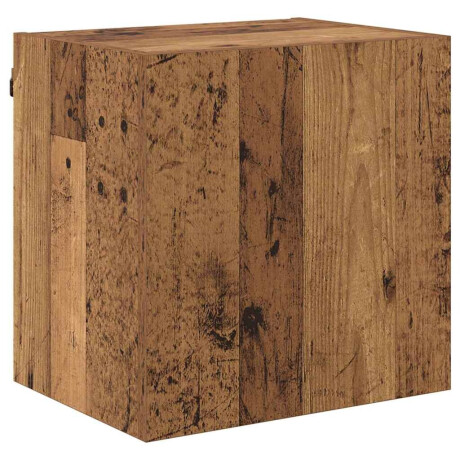 vidaXL TV Wandkast Wandgemonteerd Oud Hout 40,5x30x40cm Bewerkt hout afbeelding2 - 1
