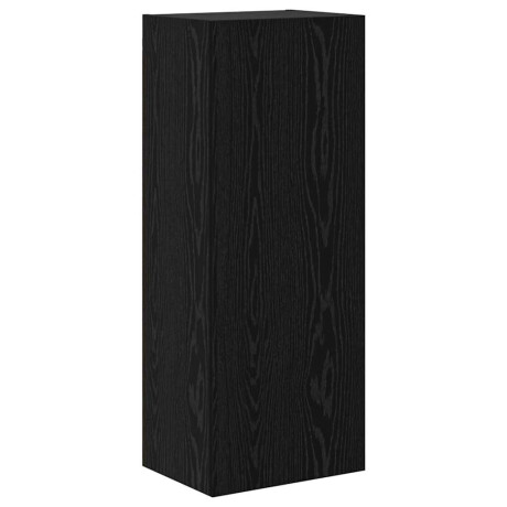 vidaXL TV Wandkast Zwart Eiken 40,5 x 30 x 102 cm Bewerkt hout afbeelding2 - 1