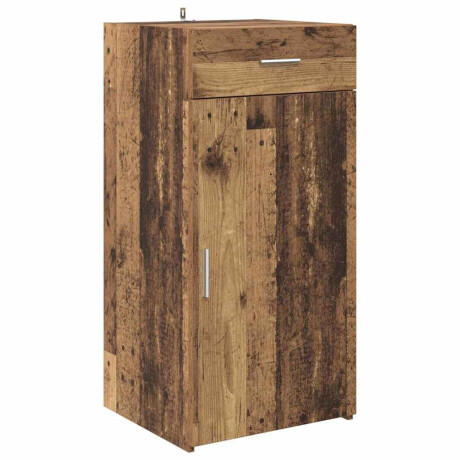 vidaXL Dressoir met lade Oud hout 45 x 42,5 x 93 cm Bewerkt hout afbeelding2 - 1
