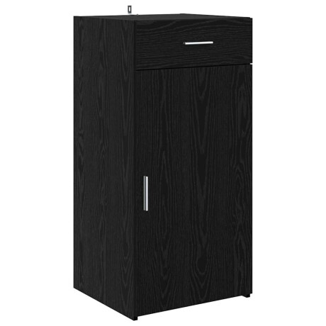 vidaXL Dressoir met lade Zwart eiken 45 x 42,5 x 93 cm Bewerkt hout afbeelding2 - 1