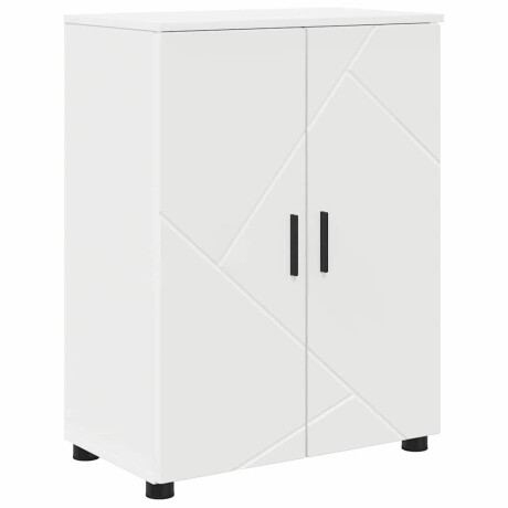 vidaXL Badkamer Kast Wit 60 x 35 x 80 cm Bewerkt hout & Metaal afbeelding2 - 1