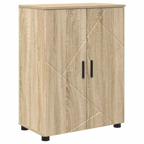 vidaXL Badkamer Kast met opslag Sonoma Eiken 60 x 35 x 80 cm afbeelding2 - 1