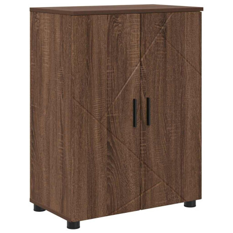 vidaXL Badkamer Kast bruin eikenkleur 60 x 35 x 80 cm Bewerkt hout afbeelding2 - 1