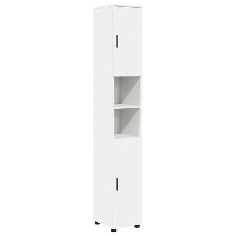 vidaXL Hoge badkamerkast met opslag Wit 30 x 35 x 192 cm Bewerkt hout afbeelding2 - 1