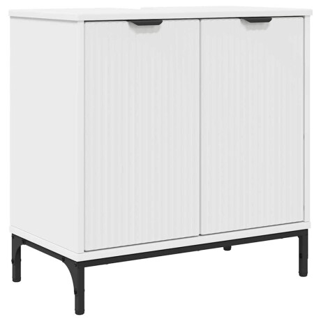vidaXL Badkamertenk te kast Wit 60,5 x 33,5 x 61 cm Bewerkt hout afbeelding2 - 1