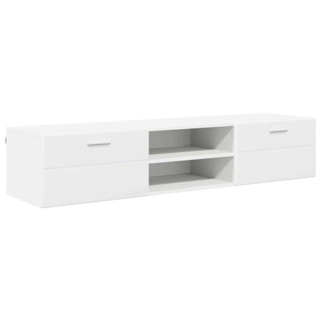 vidaXL TV-kast met lade met plank Wit 150 x 39 x 30 cm Bewerkt hout afbeelding2 - 1