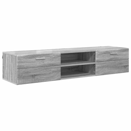 vidaXL Houten Kast met lade Grijs Sonoma 150 x 39 x 30 cm Bewerkt hout afbeelding2 - 1