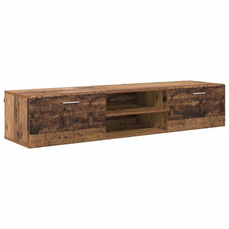 vidaXL Houten Kast met lade Oudhout 150 x 39 x 30 cm Bewerkt hout afbeelding2 - 1