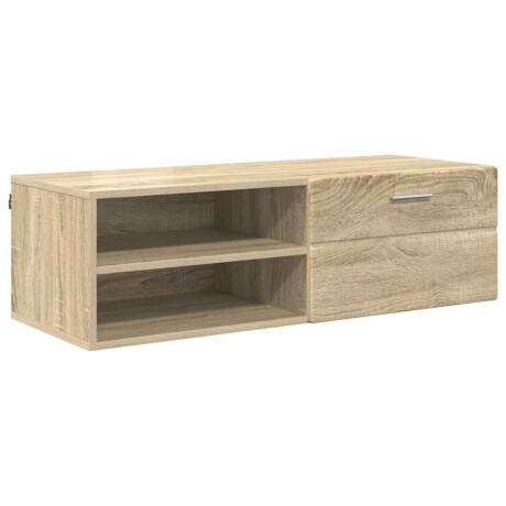 vidaXL Houten Kast Sonoma Eiken 100,5 x 39 x 30 cm Bewerkt hout afbeelding2 - 1