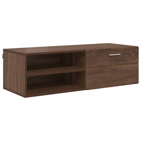 vidaXL TV-kast bruin eikenkleur 100.5 x 39 x 30 cm Bewerkt hout afbeelding2 - 1