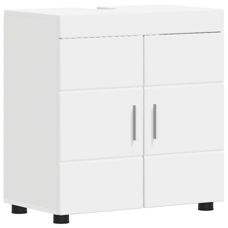 vidaXL Badkamerkastenset TULUM Wit 60 x 34 x 63 cm Bewerkt hout afbeelding2 - 1