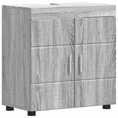 vidaXL Badkamer wastafelkast Grijs sonoma 60 x 34 x 63 cm Bewerkt hout afbeelding2 - 1
