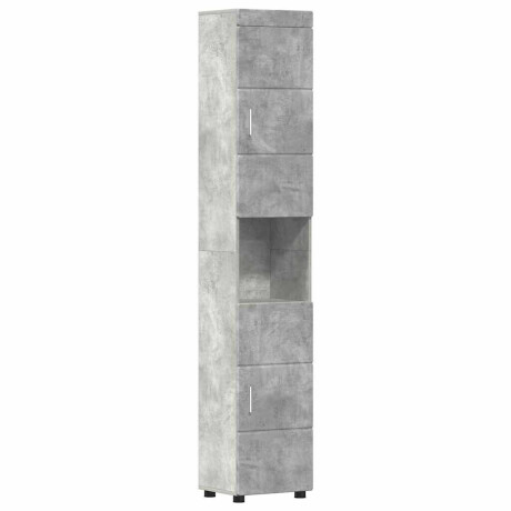 vidaXL Badkamerkastenset TULUM Beton Grijs 37 x 31,5 x 203 cm afbeelding2 - 1