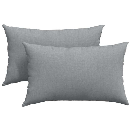 vidaXL Sofa Kussens 2 pcs Lichtgrijs 50 x 30 cm Stof afbeelding2 - 1