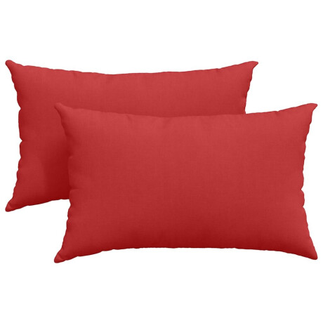 vidaXL Sofa Kussens 2 pcs Rood 50 x 30 cm Stof afbeelding2 - 1