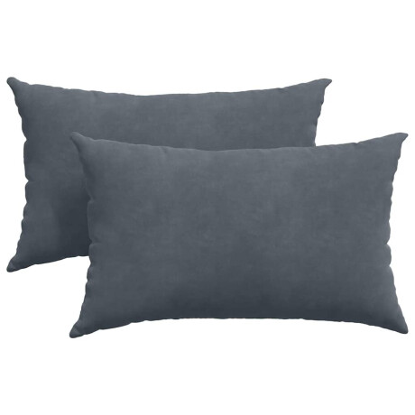 vidaXL Sofa Kussens 2 stuks Donkergrijs 50 x 30 cm Cordstof afbeelding2 - 1