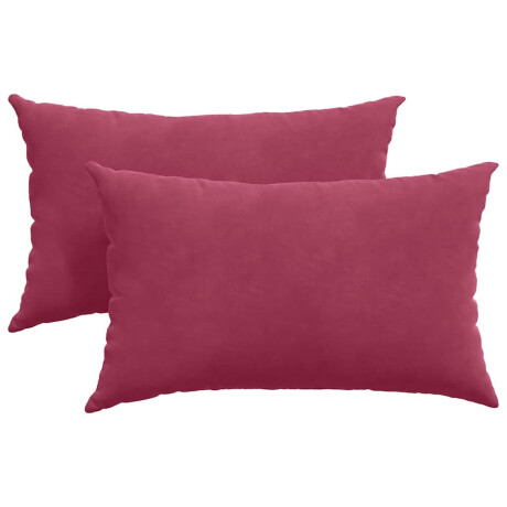vidaXL Sofa Kussens 2 stuks Wijnrood 50 x 30 cm Cordstof afbeelding2 - 1