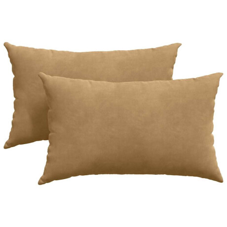 vidaXL Sofa Kussens 2 stuks Bruin 50 x 30 cm Cordstof afbeelding2 - 1