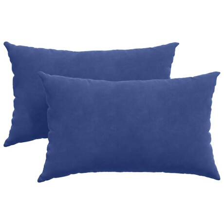 vidaXL Sofa Kussens 2 stuks Politieblauw 50 x 30 cm Cordstof afbeelding2 - 1