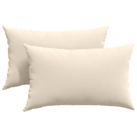 vidaXL Sofa Kussens 2 stuks Beige 50 x 30 cm Stof afbeelding2 - 1