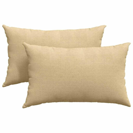 vidaXL Sofa Kussens 2 stuks Grijs groen 50 x 30 cm Cordstof afbeelding2 - 1