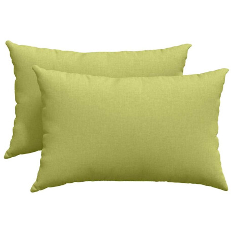 vidaXL Sofa Kussens 2 pcs Lichtgroen 60 x 40 cm Stof afbeelding2 - 1