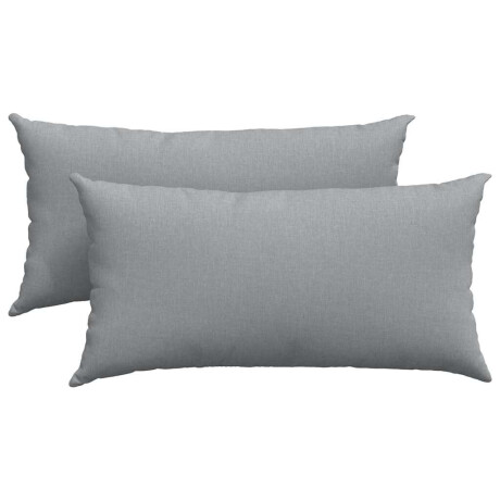 vidaXL Sofa Kussens 2 pcs Lichtgrijs 80 x 40 cm Stof afbeelding2 - 1