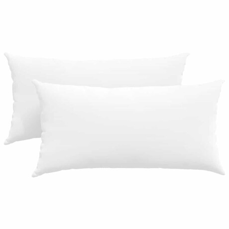 vidaXL Sofa Kussens 2 pcs Wit 80 x 40 cm Stof afbeelding2 - 1