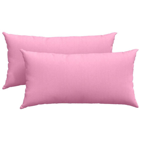 vidaXL Sofa Kussens 2 pcs Roze 80 x 40 cm Stof afbeelding2 - 1