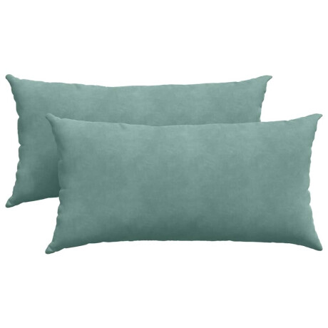 vidaXL Sofa Kussens 2 stuks Zeegroen 80 x 40 cm Cordstof afbeelding2 - 1