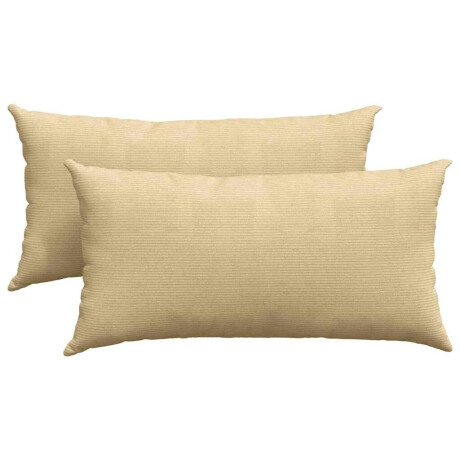 vidaXL Sofa Kussens 2 stuks Grijs groen 80 x 40 cm Cordstof afbeelding2 - 1