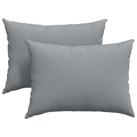 vidaXL Sofa Kussens 2 pcs Lichtgrijs 70 x 50 cm Stof afbeelding2 - 1