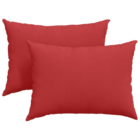 vidaXL Sofa Kussens 2 pcs Rood 70 x 50 cm Stof afbeelding2 - 1