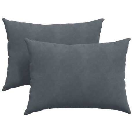 vidaXL Sofa Kussens 2 stuks Donkergrijs 70 x 50 cm Cordstof afbeelding2 - 1